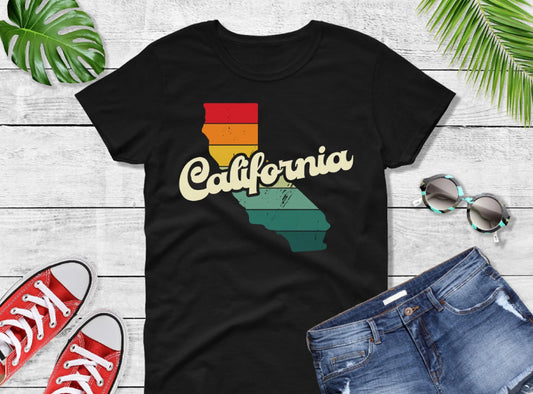 Comfort Colors® California Retro Vintage Shirt, State of California, Retro Vintage California Tee, Cute California TShirt