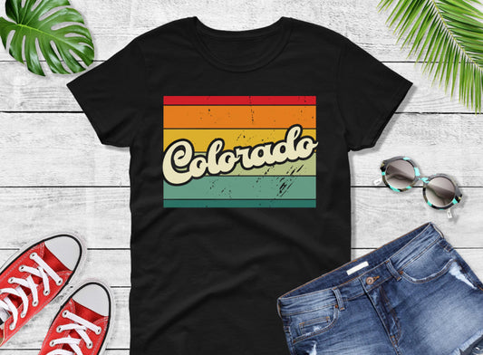 Comfort Colors® Colorado Retro Vintage Shirt, State of Colorado, Retro Vintage Colorado Tee, Cute Colorado TShirt