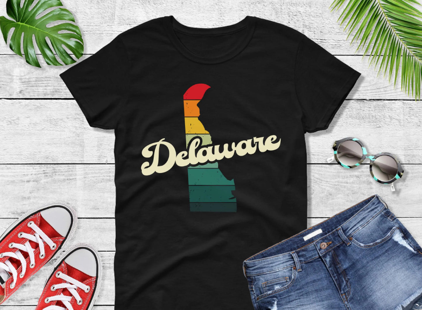 Comfort Colors® Delaware Retro Vintage Shirt, State of Delaware, Retro Vintage Delaware Tee, Cute Delaware TShirt