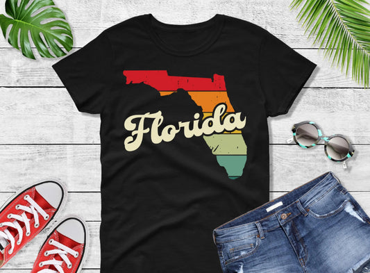 Comfort Colors® Florida Retro Vintage Shirt, State of Florida, Retro Vintage Florida Tee, Cute Florida TShirt