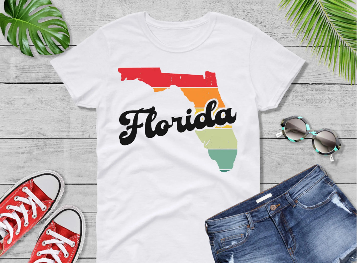 Comfort Colors® Florida Retro Vintage Shirt, State of Florida, Retro Vintage Florida Tee, Cute Florida TShirt