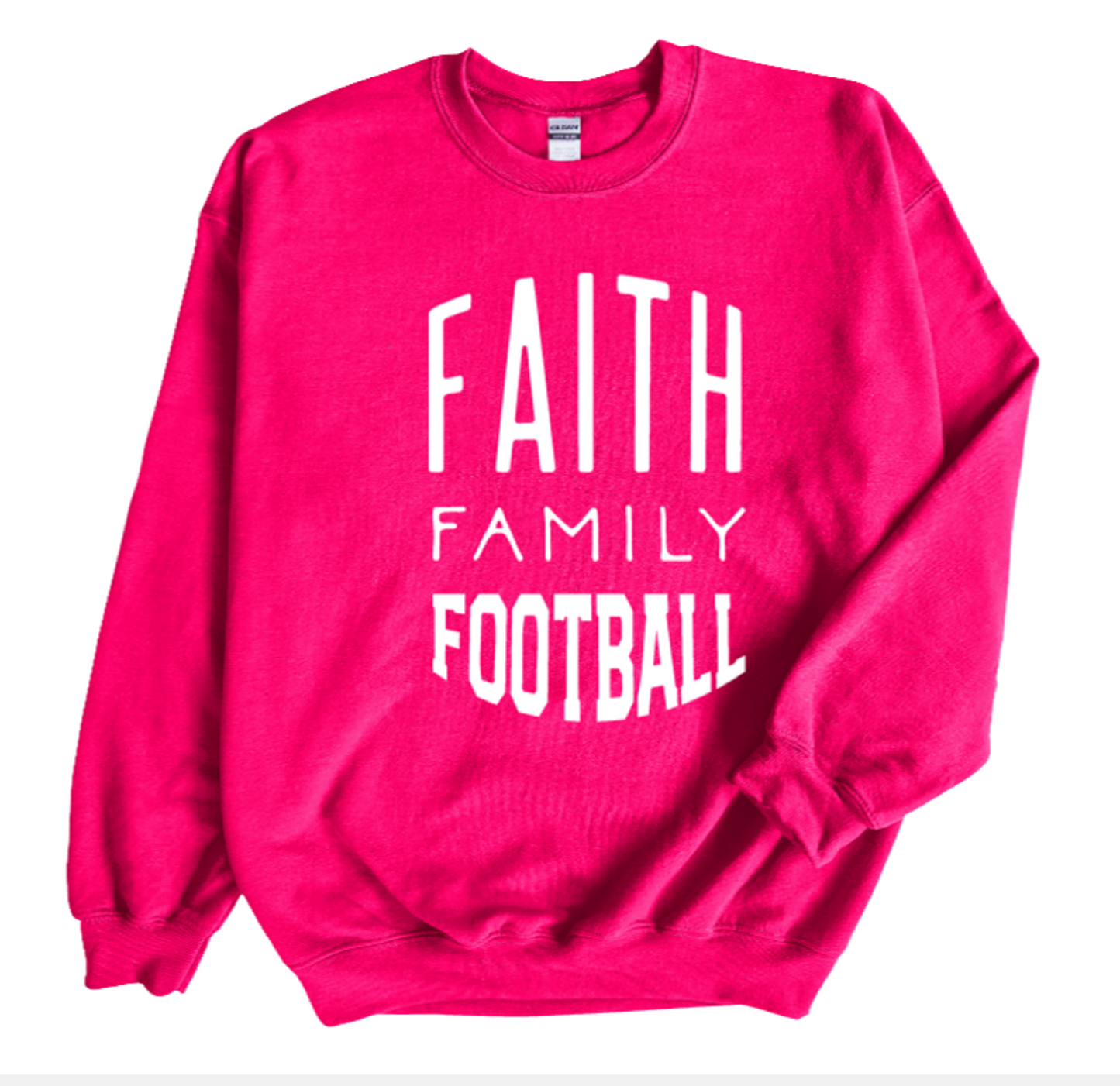 Faith Family Football Sweatshirt