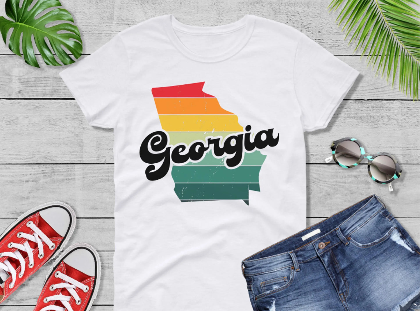 Comfort Colors® Georgia Retro Vintage Shirt, State of Georgia, Retro Vintage Georgia Tee, Cute Georgia TShirt