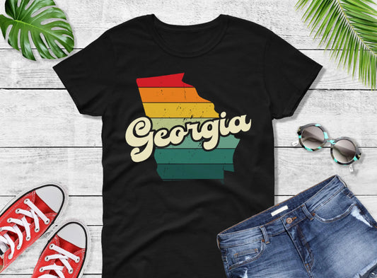 Comfort Colors® Georgia Retro Vintage Shirt, State of Georgia, Retro Vintage Georgia Tee, Cute Georgia TShirt