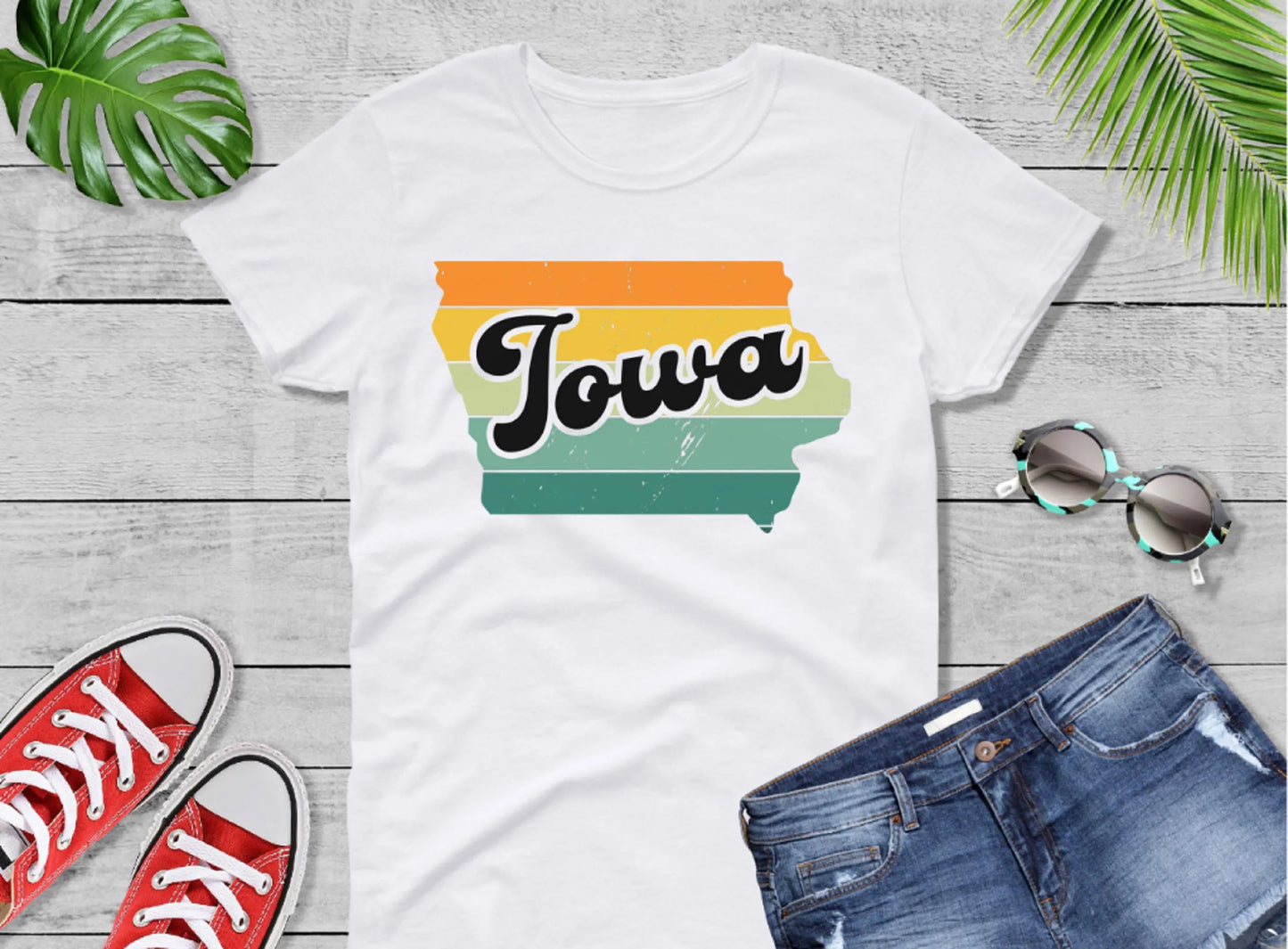 Comfort Colors® Iowa Retro Vintage Shirt, State of Iowa, Retro Vintage Iowa Tee, Cute Iowa TShirt