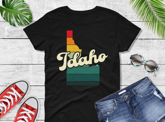 Comfort Colors® Idaho Retro Vintage Shirt, State of Idaho, Retro Vintage Idaho Tee, Cute Idaho TShirt