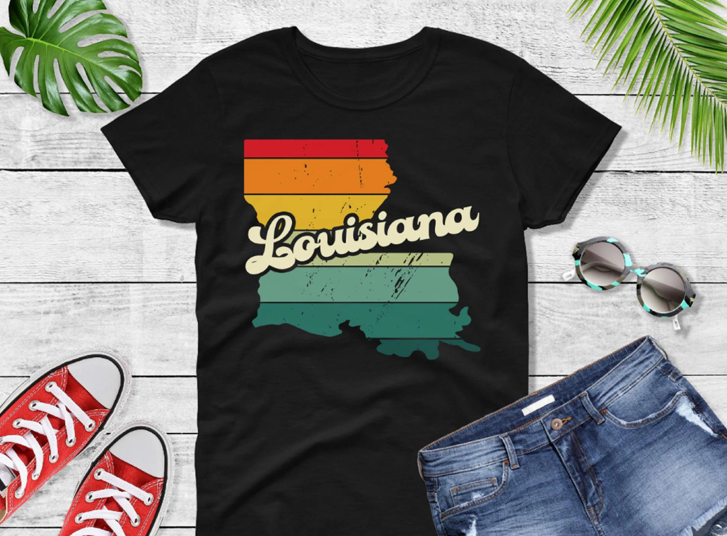 Comfort Colors® Louisiana Retro Vintage Shirt, State of Louisiana, Retro Vintage Louisiana Tee, Cute Louisiana TShirt