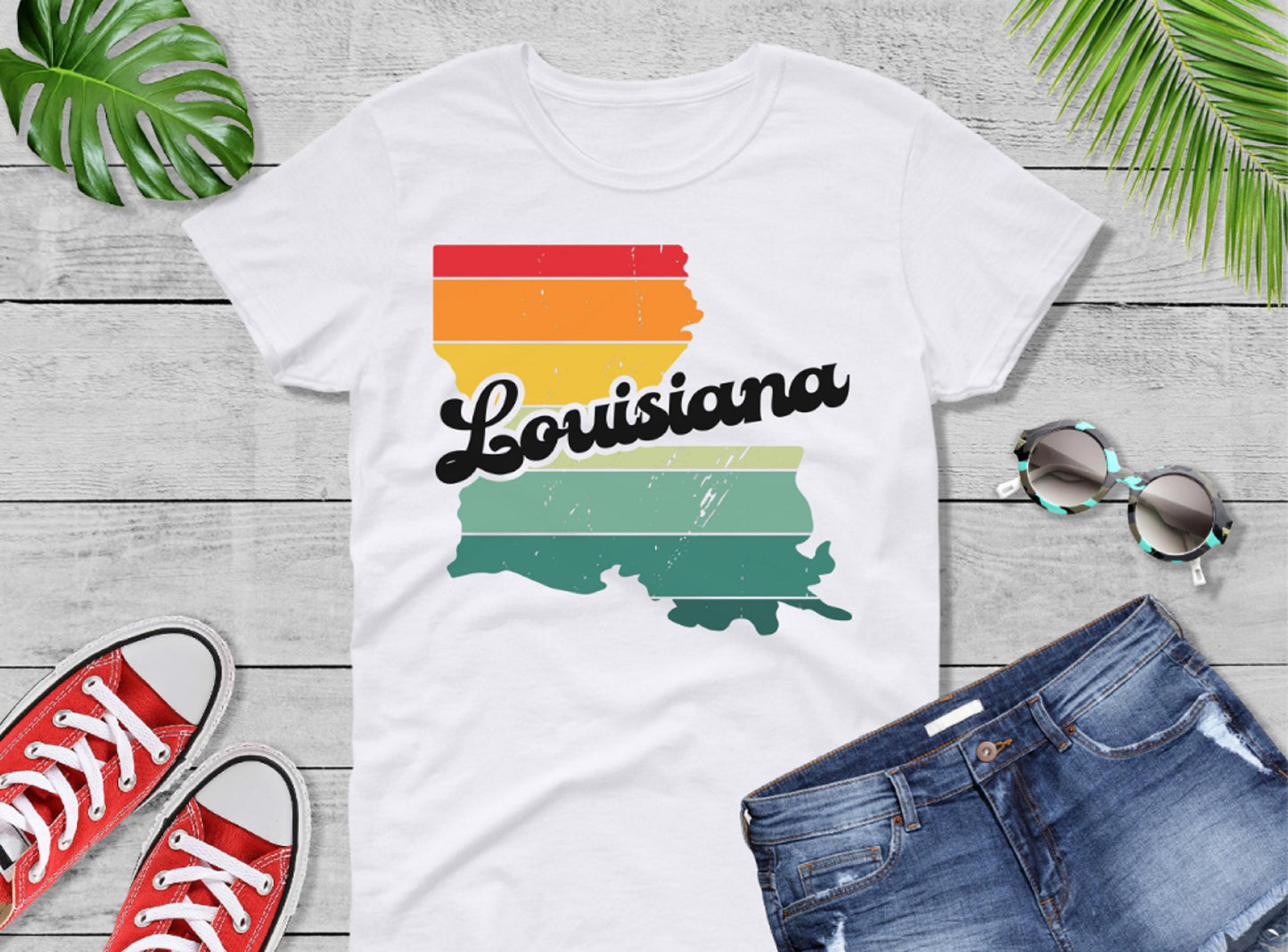 Comfort Colors® Louisiana Retro Vintage Shirt, State of Louisiana, Retro Vintage Louisiana Tee, Cute Louisiana TShirt