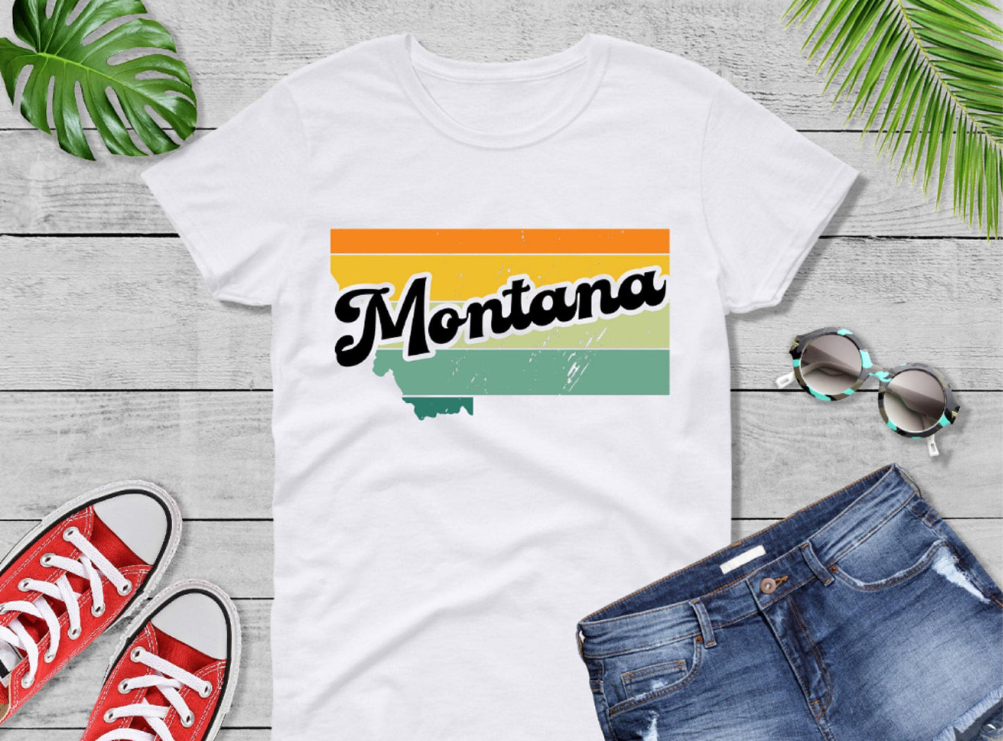 Comfort Colors® Montana Retro Vintage Shirt, State of Montana, Retro Vintage Montana Tee, Cute Montana TShirt