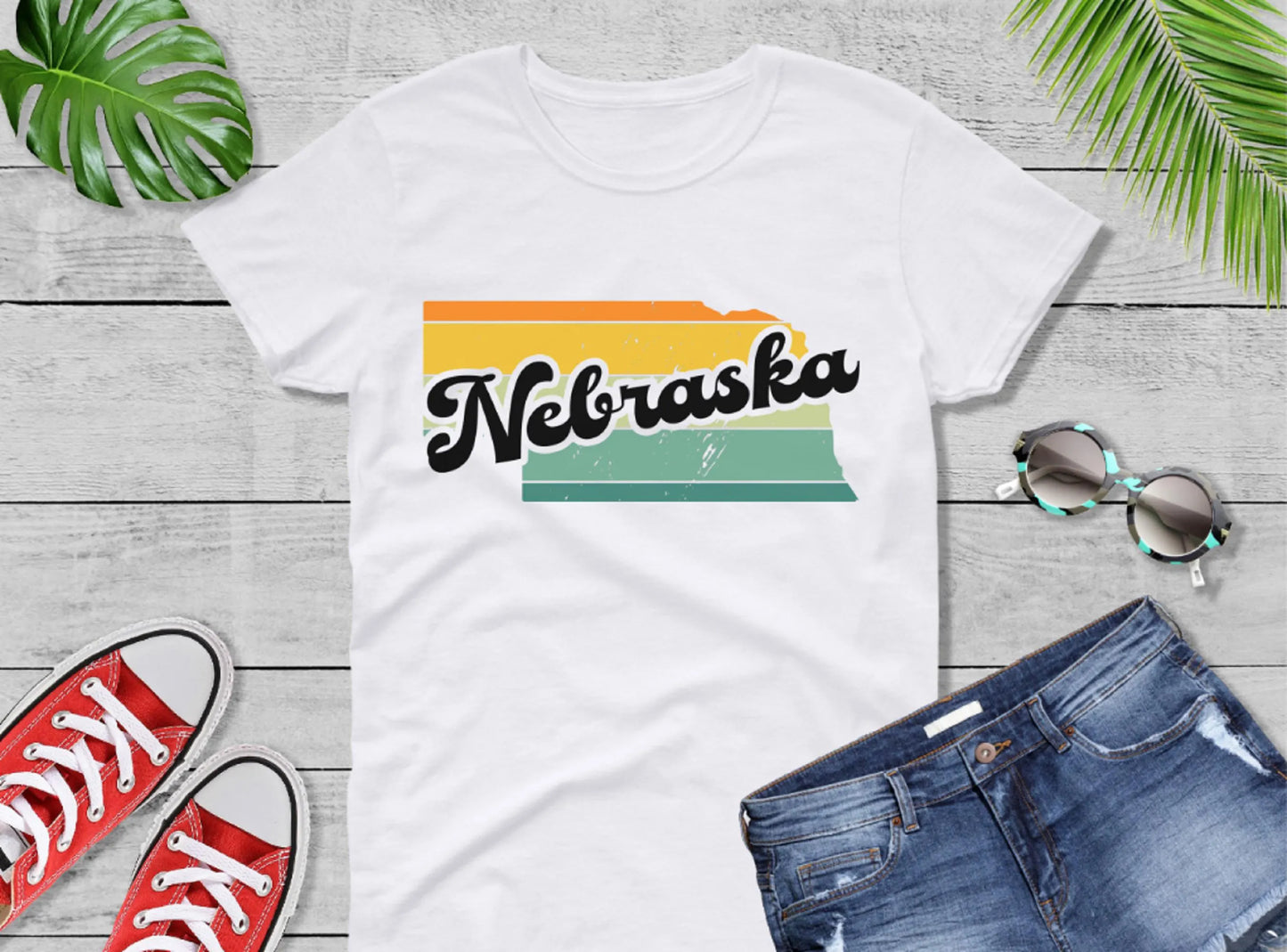 Comfort Colors® Nebraska Retro Vintage Shirt, State of Nebraska, Retro Vintage Nebraska Tee, Cute Nebraska TShirt