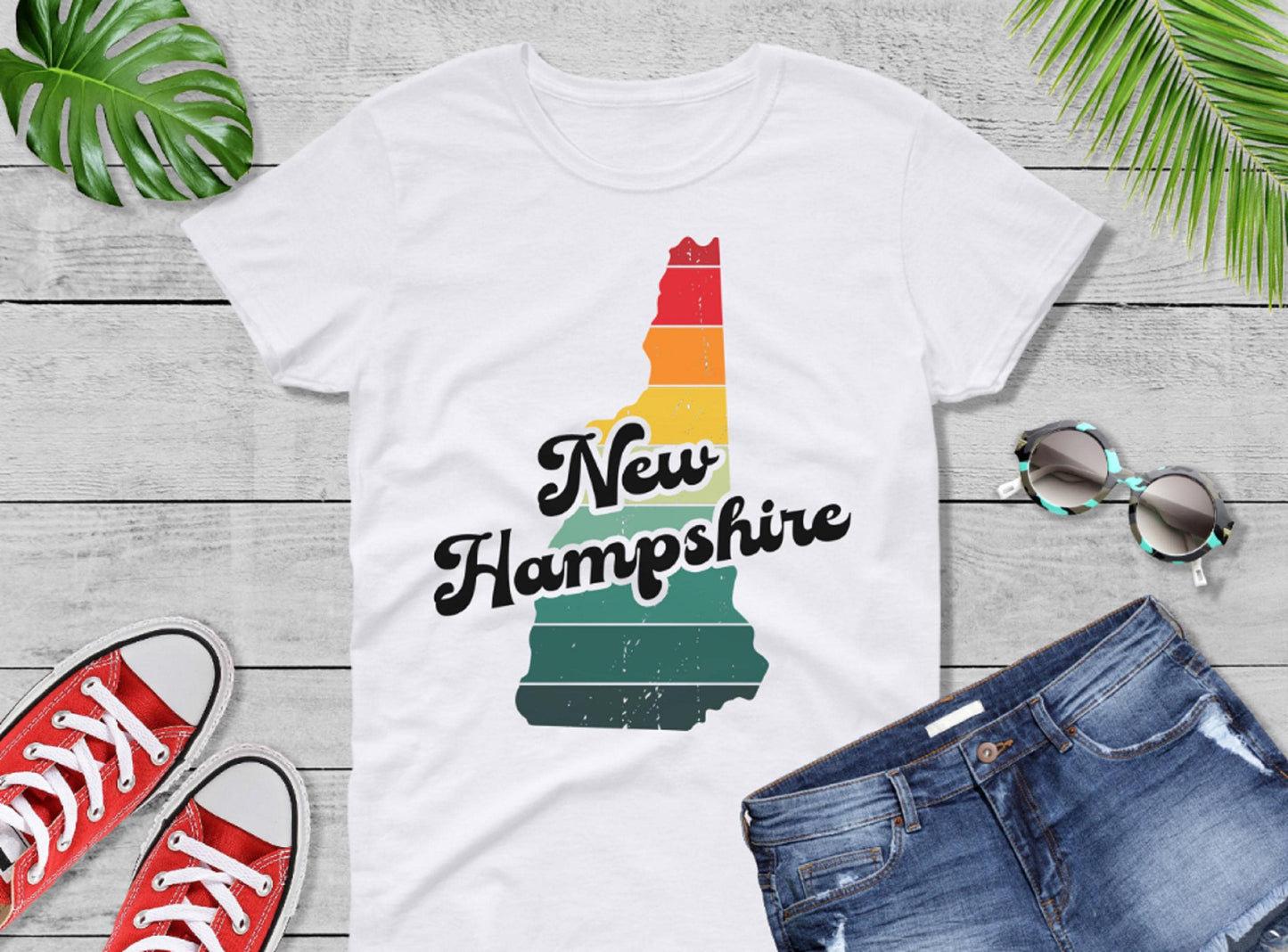 Comfort Colors® New Hampshire Retro Vintage Shirt, State of New Hampshire, Retro Vintage New Hampshire Tee, Cute New Hampshire TShirt