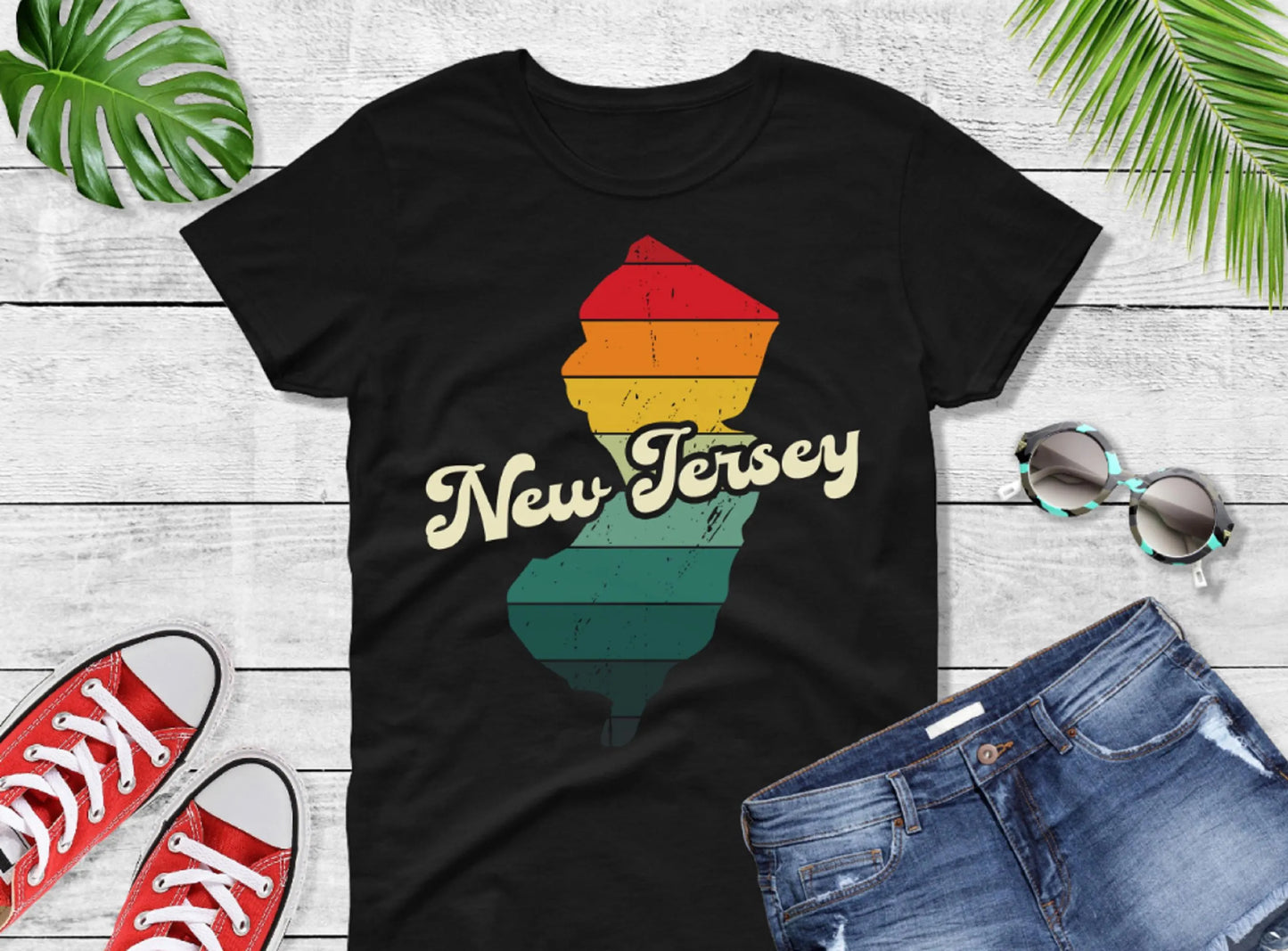 Comfort Colors® New Jersey Retro Vintage Shirt, State of New Jersey, Retro Vintage New Jersey Tee, Cute New Jersey TShirt