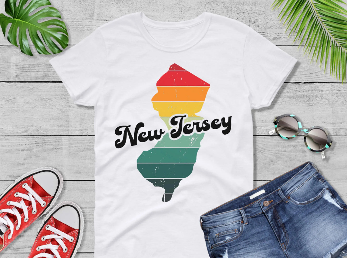 Comfort Colors® New Jersey Retro Vintage Shirt, State of New Jersey, Retro Vintage New Jersey Tee, Cute New Jersey TShirt