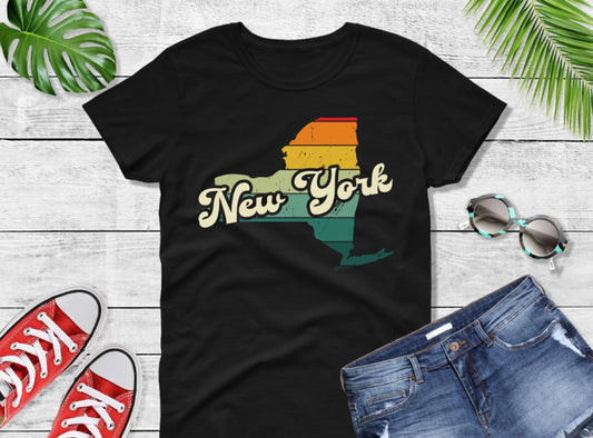 Comfort Colors® New York Retro Vintage Shirt, State of New York, Retro Vintage New York Tee, Cute New York TShirt