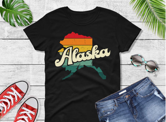 Comfort Colors® Alaska Retro Vintage Shirt, State of Alaska, Retro Vintage AlaskaTee, Cute Alaska TShirt