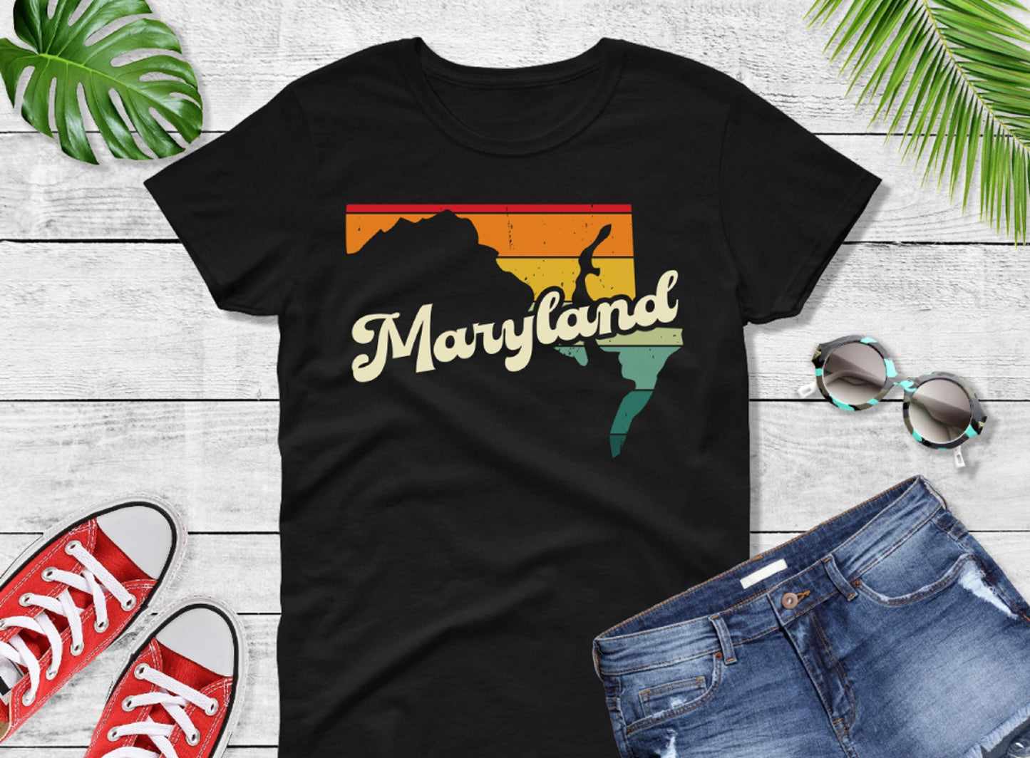 Comfort Colors® Maryland Retro Vintage Shirt, State of Maryland, Retro Vintage Maryland Tee, Cute Maryland TShirt