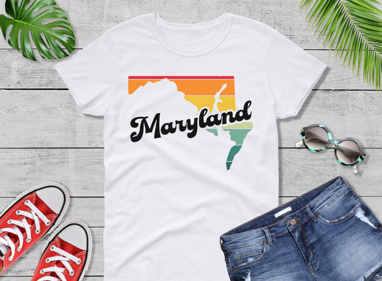 Comfort Colors® Maryland Retro Vintage Shirt, State of Maryland, Retro Vintage Maryland Tee, Cute Maryland TShirt