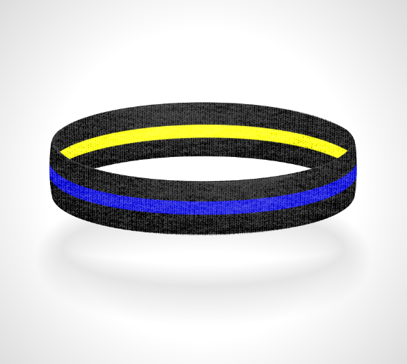 Reversible Thin Blue Line Wristband Bracelet - Pick a 2nd Thin Line Color