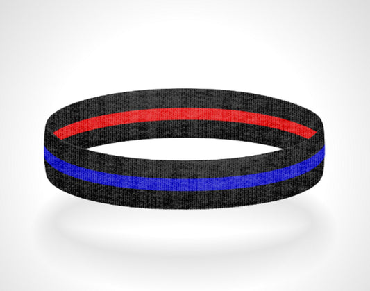 Reversible Thin Blue Line Wristband Bracelet - Pick a 2nd Thin Line Color