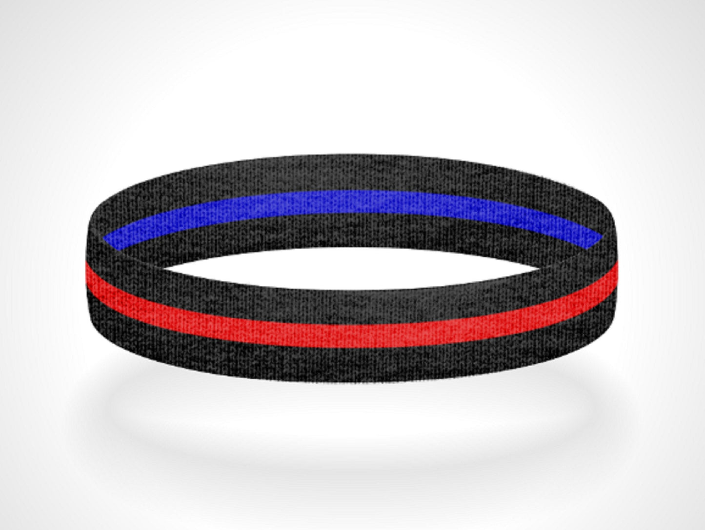 Reversible Thin Blue Line Police Appreciation Thin Red Line Fire Appreciation Wristband Bracelet