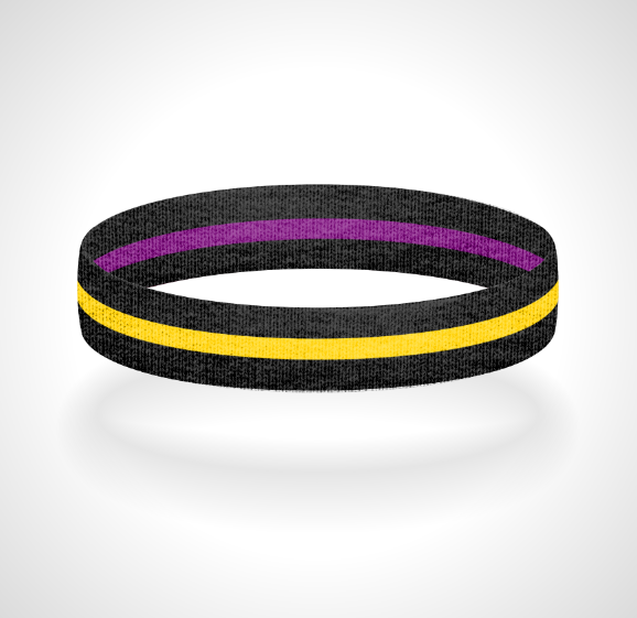 Reversible Thin Gold Line Wristband Bracelet - Pick a 2nd Thin Line Color