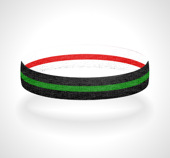 Reversible Thin Green Line Wristband Bracelet - Pick a 2nd Thin Line Color