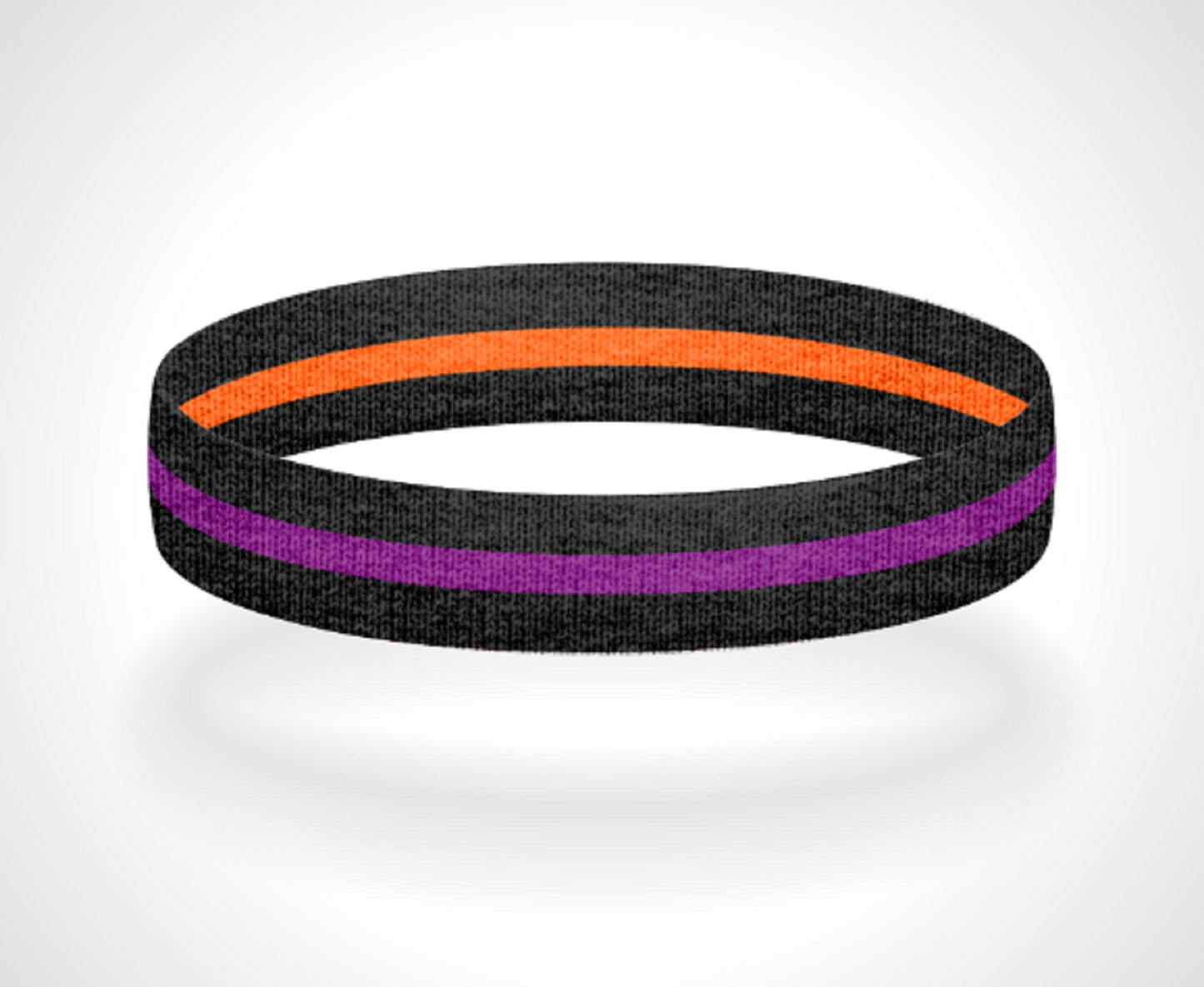 Reversible Thin Purple Line Wristband Bracelet - Pick a 2nd Thin Line Color