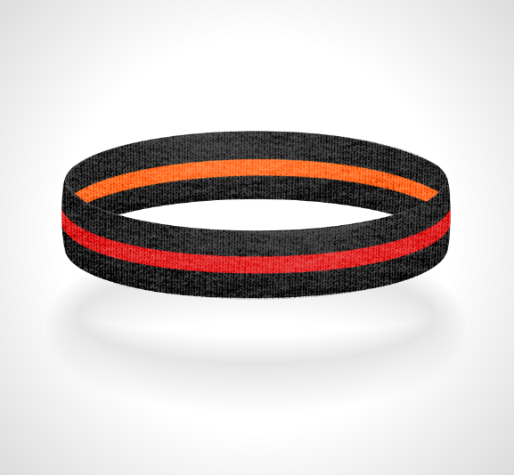 Reversible Thin Red Line Wristband Bracelet - Pick a 2nd Thin Line Color