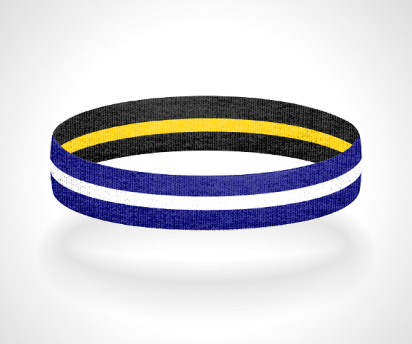 Reversible Thin White Line Wristband Bracelet - Pick a 2nd Thin Line Color