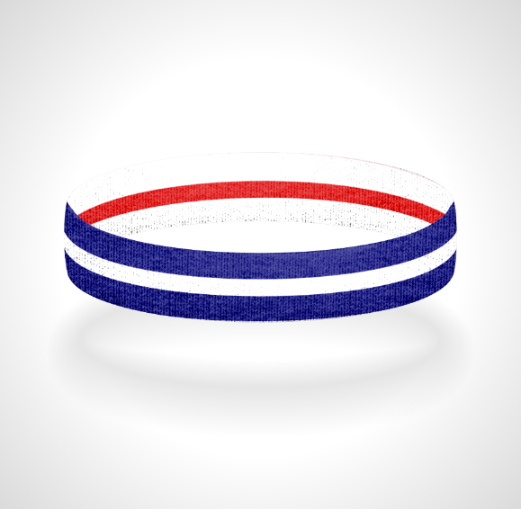 Reversible Thin White Line Wristband Bracelet - Pick a 2nd Thin Line Color