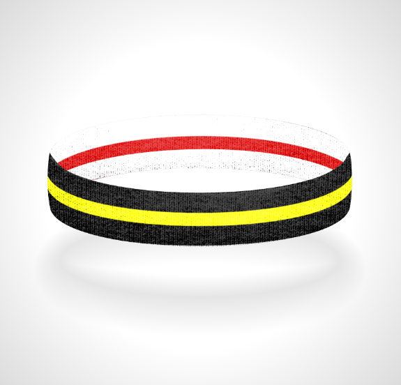 Reversible Thin Yellow Line Wristband Bracelet - Pick a 2nd Thin Line Color